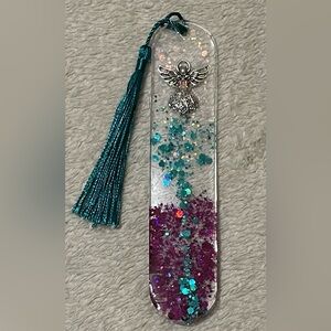 Handcrafted Glitter Angel Bookmark with Tassel * Saved*